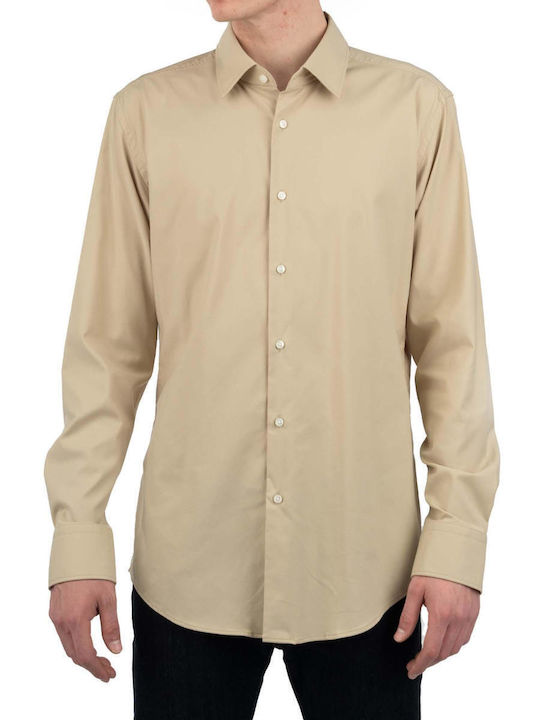 Boss Long-sleeved Shirt Beige