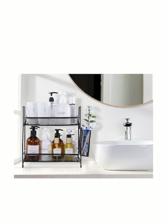 Two-Tier Kitchen-Bathroom Shelf Basket – Loft Style-47-27213_cz