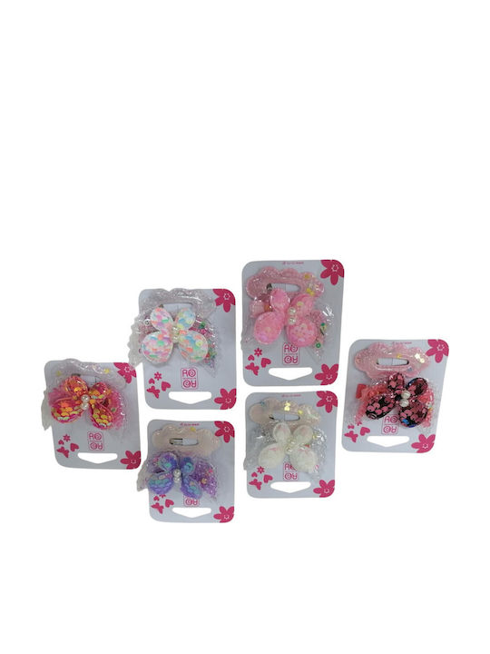 Ro-Ro Accessories Set of Kids Hair Clips with Hair Clip 2pcs (Various Designs) 2pcs
