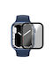 XO Fp1 Plastikhülle mit Glas in Schwarz Farbe für Apple Watch 40mm