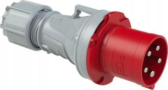 Portable Plug 63A 5P 400V Red IP44 Power Twist 0351-6