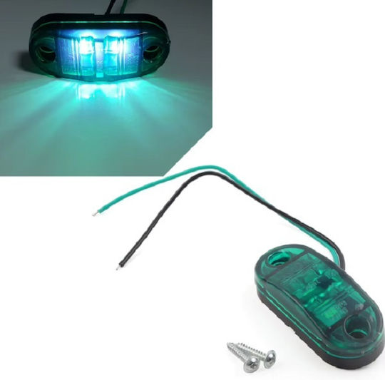 Lămpi Laterale LED pentru Camioane 2 buc Jn-1471-28g Verde