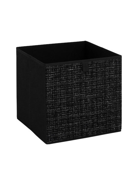 5Five Paper Storage Box with Lid Black 31x31x31cm 1pcs