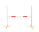 Springhindernis Hobby Horse 160 cm H-120 cm Rote Stange