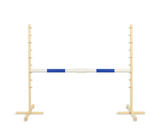 Springhindernis Hobby Horse 160 cm H-120 cm Blaue Stange
