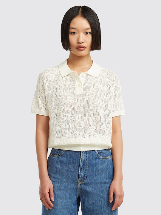 G-Star Raw Γυναικεία Polo Μπλούζα Κοντομάνικη L...