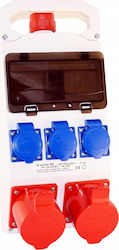 Switchboard Equipment 8 Mod + Sockets 2x32a 5p 400v + 3x16a 3p 250v Ip44 320