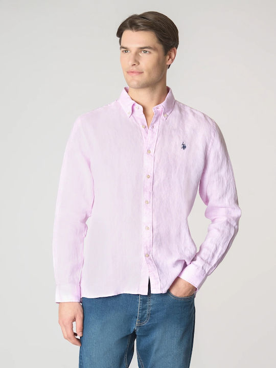 U.S. Polo Assn. Evans Cămașă din In cu Mâneci L...