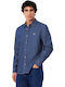 Long Sleeve Denim Shirt Regular Fit Bleu