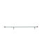 Amig Extendable Metallic Curtain Pole Single Φ12mm 75-135cm White