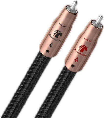 Audioquest 2rca 2rca Audioquest Black Beauty Кабел 1м Ниво 6 Поглъщане на шум Графен Твърд Psc+