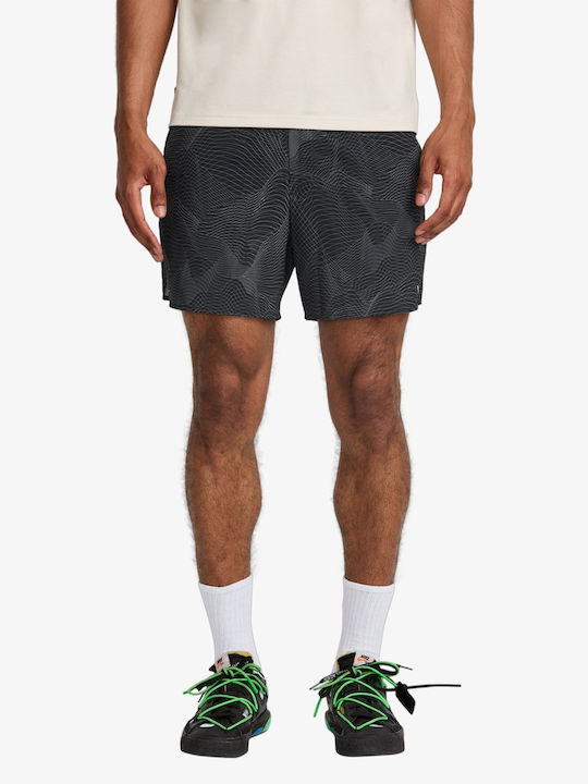 Șorturi de plajă Rvca Yogger Lite 15 pentru bărbați, Black Wave