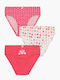 Minerva Cats Kids' Set with Briefs White-fuxia 3pcs
