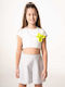 Kinder-Shorts/Bermudas Stoff Weiß