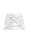 Galifas Decorative Platter Transparent 30x30x3.5cm