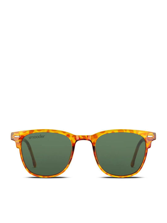 Smooder Unisex Sonnenbrille mit Braun Schildkröte Kunststoff Gestell X025