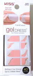 Kiss Αυτοκόλλητα Νυχιών Gel Dress Full French Strips Cold Springs 40τμχ Kiss Αυτοκόλλητα Νυχιών Gel Dress Full French Strips Cold Springs 40τμχ