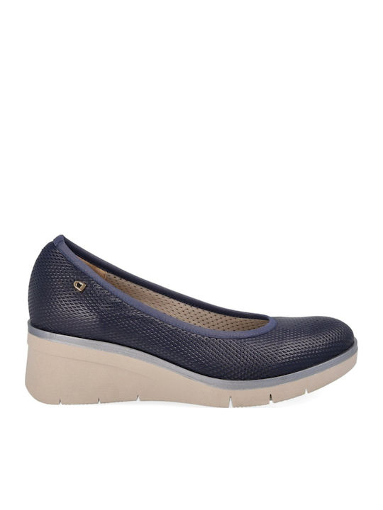 Anatomische Damen-Sandalen mit Plateau für den Sommer Blau