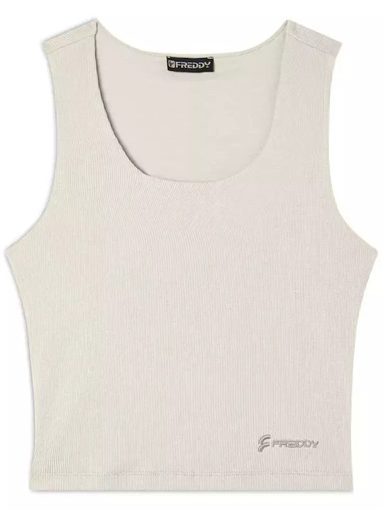Freddy Women's Blouse Sleeveless Beige
