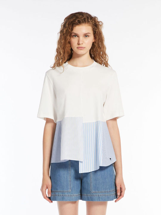 Damen Bluse Baumwolle White