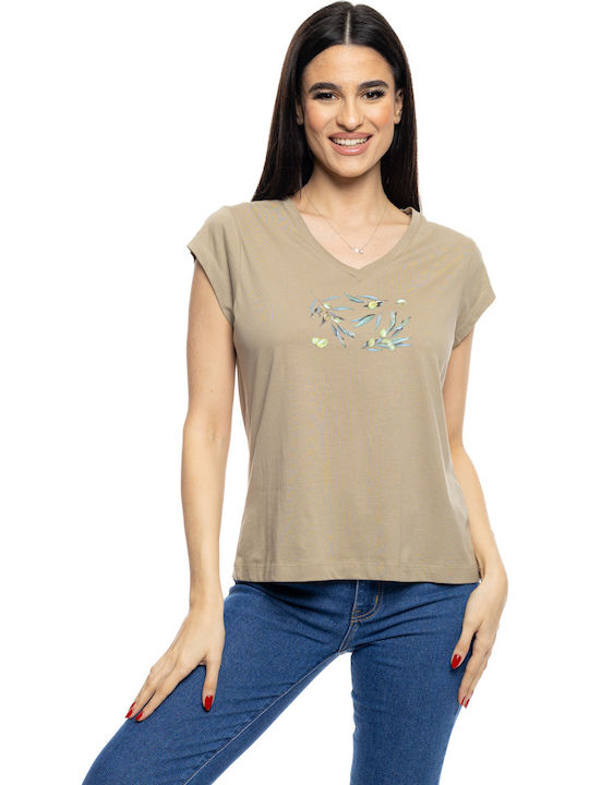 Women's T-shirt Khaki