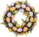 Wreath with Colorful Eggs Ø32cm 7cm