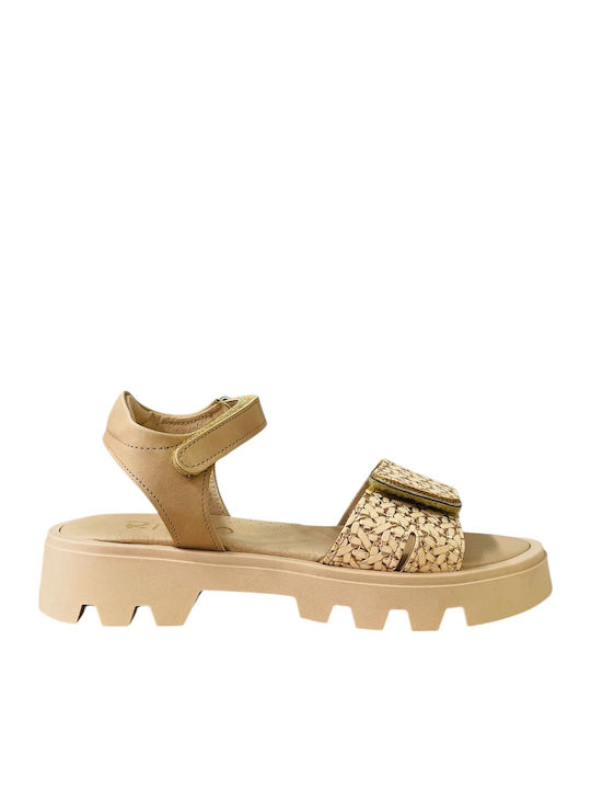 Ricco Mondo Kinder Sandalen Anatomisch Beige