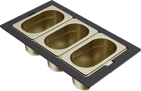 Stainless Steel Sink Bowl Sintesi Frame Gold Kf013100gd Elleci