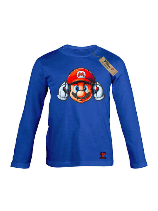 Kids' Shirt Long Sleeve Royal Blue