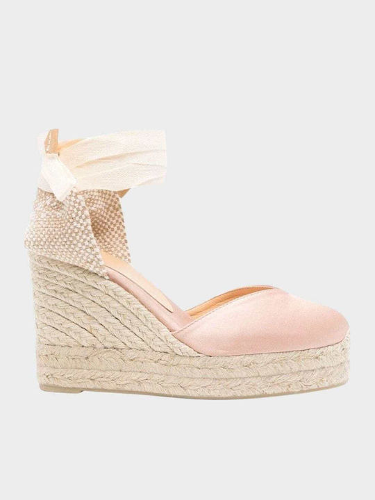 Women's Fabric Platform Espadrilles Pink