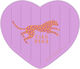 Swim Essentials Heart-Shaped Pool Float for Kids 6+ Years "Purple Leopard"