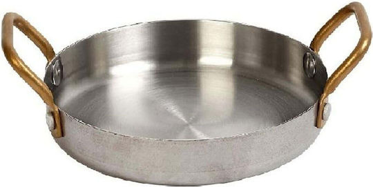 Espiel Shiny Silver 14cm Saganaki