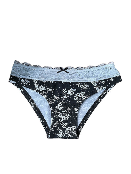 Women's Slip with Lace Black, White