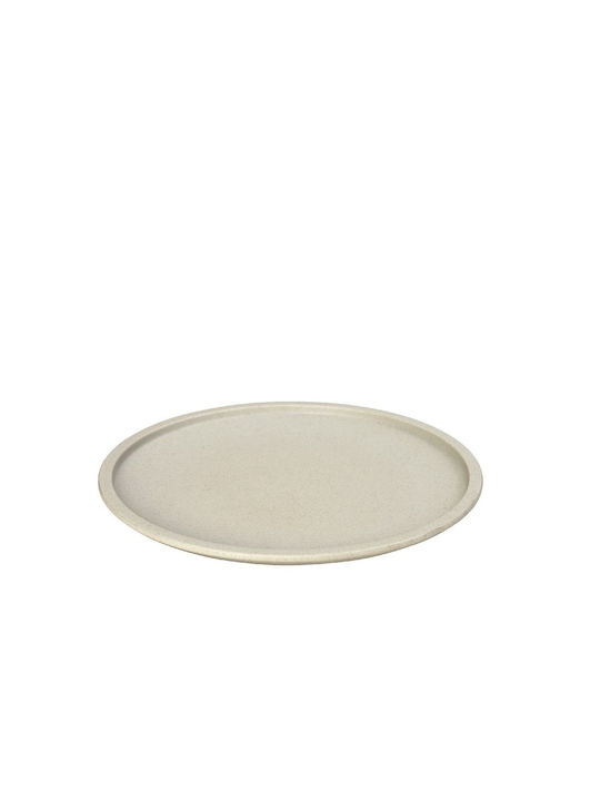 Espiel Blend-in Plate Shallow made of Porcelain Beige with Diameter 21cm