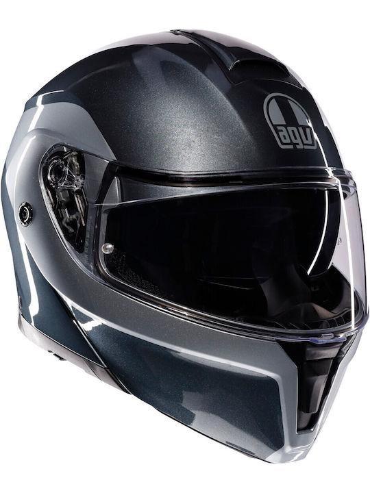 AGV Streetmodular Levico Grey/Silver Κράνος Μηχ...