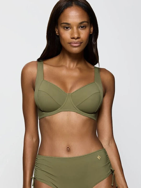 Triumph Summer Twist Bikini Σουτιέν Λαδί Triumph Summer Twist Bikini Σουτιέν Λαδί