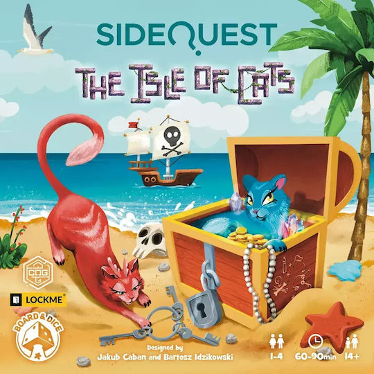 Joc de Societate SideQuest: The Isle of Cats pentru 1-4 Jucători 14+ Ani (EN) Board & Dice