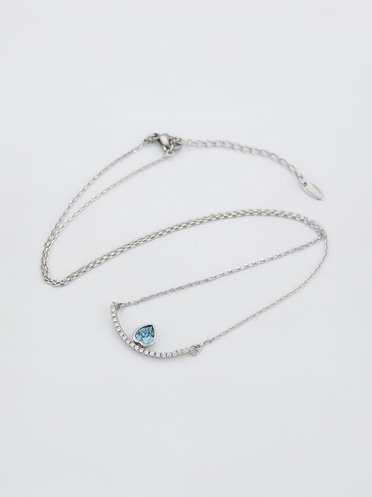 Chrysothemiss Necklace from Silver with Zircon