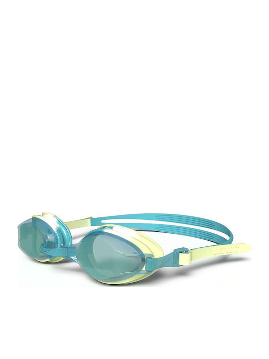 Nike Chrome Dusty Catus Jr Swimming Goggles Kids with Anti-fog Lenses Blue