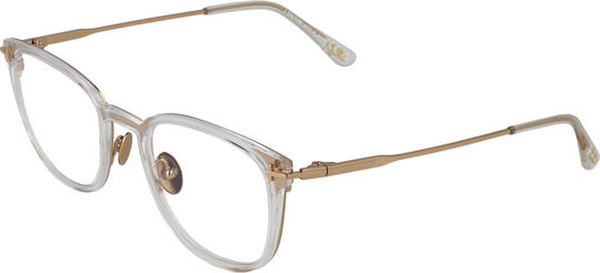 Tom Ford Optical Frame Ft5694-b 030 52 Titanium & Blue Filter