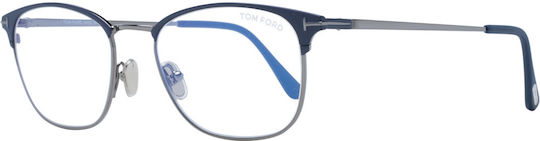 Tom Ford Optical Frame Ft5750-b 091 52 Blue Filter