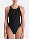 Athletic One-Piece Swimsuit Black