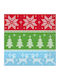 Amscan Set of Christmas Napkins L33xW33cm. 16pcs