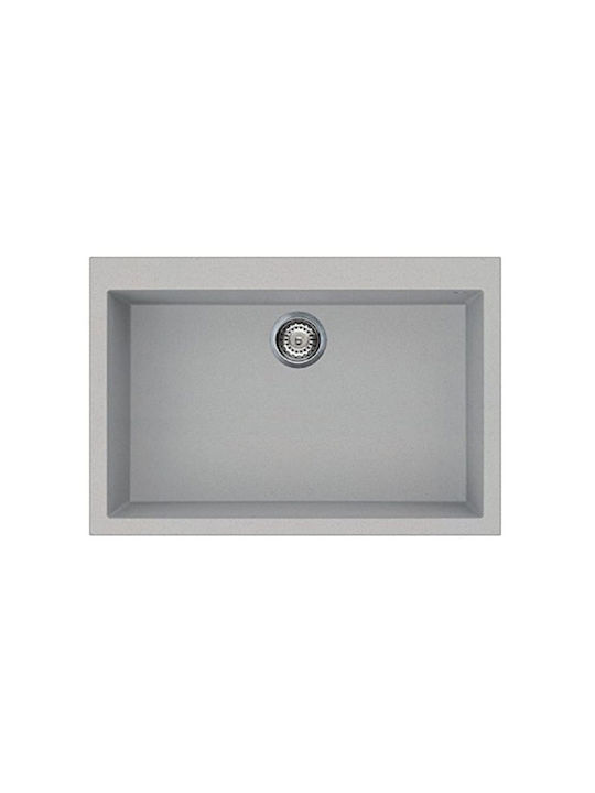 Karag Quadra 130 Drop-In Мивка от Синтетичен Гранит Ш79xД50см Титан
