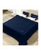 Pierre Cardin 545/9 Velvet Blanket Single 160x220cm Navy Blue