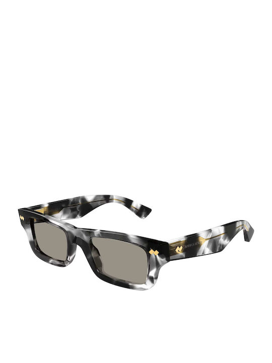 Bottega Veneta Damen Sonnenbrille mit Braun Schildkröte Kunststoff Gestell und Gray Linse BV1351S 002
