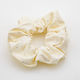 Subtle Shine Hair Scrunchie - White