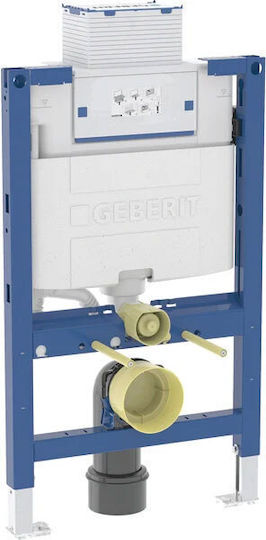 Geberit Omega Descărcător De Toaletă Montat Pe Perete Din Plastic Rectangular Cu Presiune Scăzută Roz