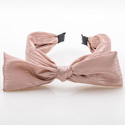 Fabric Hair Headband Bow Pink