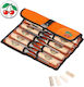 Wood Carving Chisels Set In Rolling Sheath Kirschen 3157000 12 Pieces